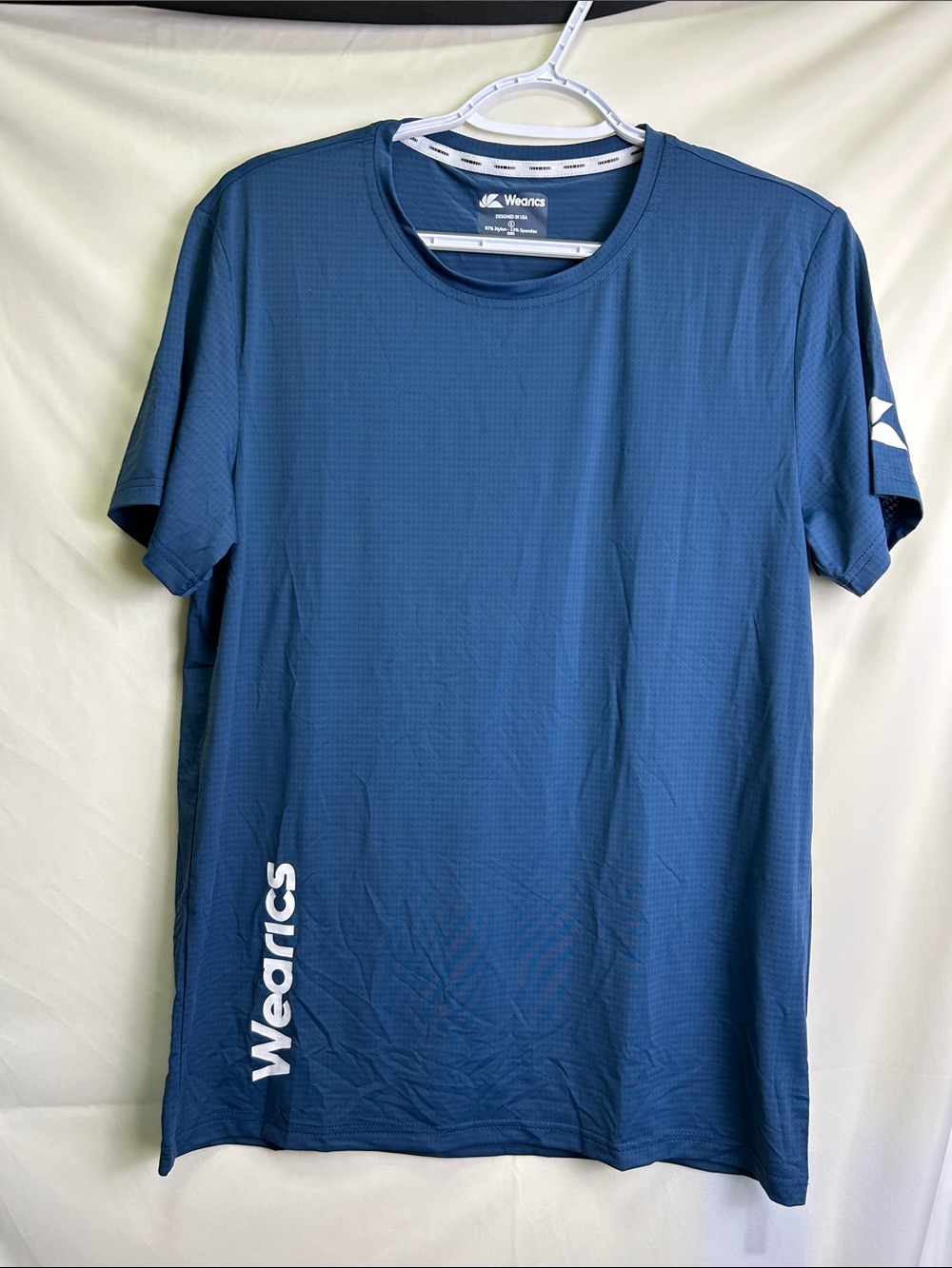 Mens Moisture-Wicking Athletic Dri Strechable T-Shirt -Dark Teal
